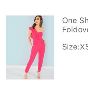 One shoulder jumpsuit
